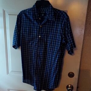 Cherokee Blue Casual Button Down Shirt